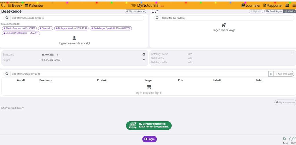 Forbedringer og oppdateringer nesten daglig 
