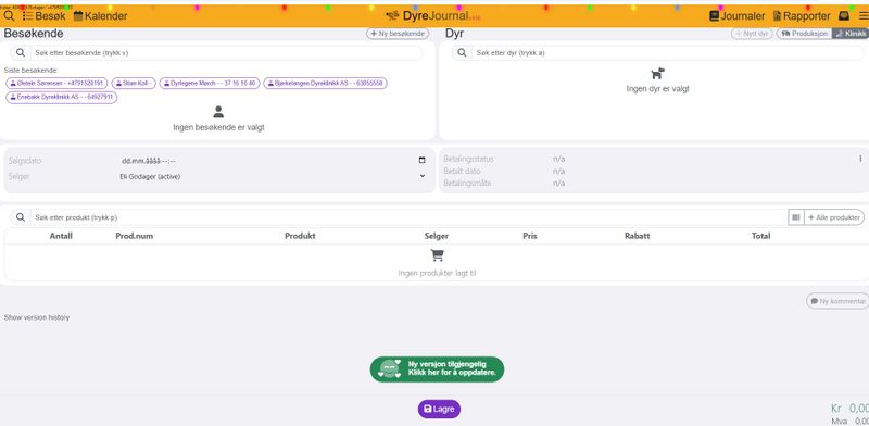 Forbedringer og oppdateringer nesten daglig 